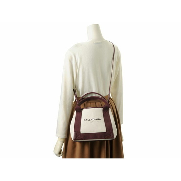 Balenciaga Blue Cabas XS Canvas Mini Tote Bag - Picture 5 of 6